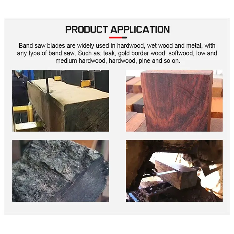 Wholesale High Quality Carpentry Woodworking Carbide Band Saw Sawmill Log Sawing Tct Bandsaw Blade For Wood Saw Machine