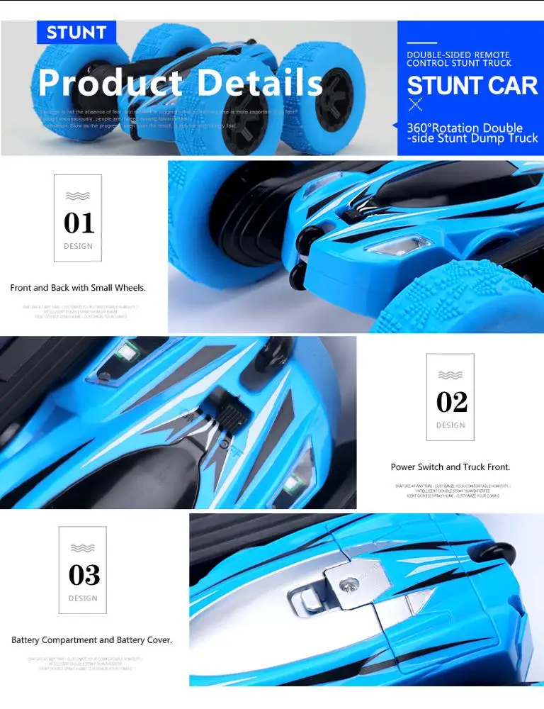 Лидер продаж Amazon, машинки на радиоуправлении, трюковая машинка, игрушечная двухсторонняя вращающаяся машинка 1/28 4WD 2,4 ггц с дистанционным управлением