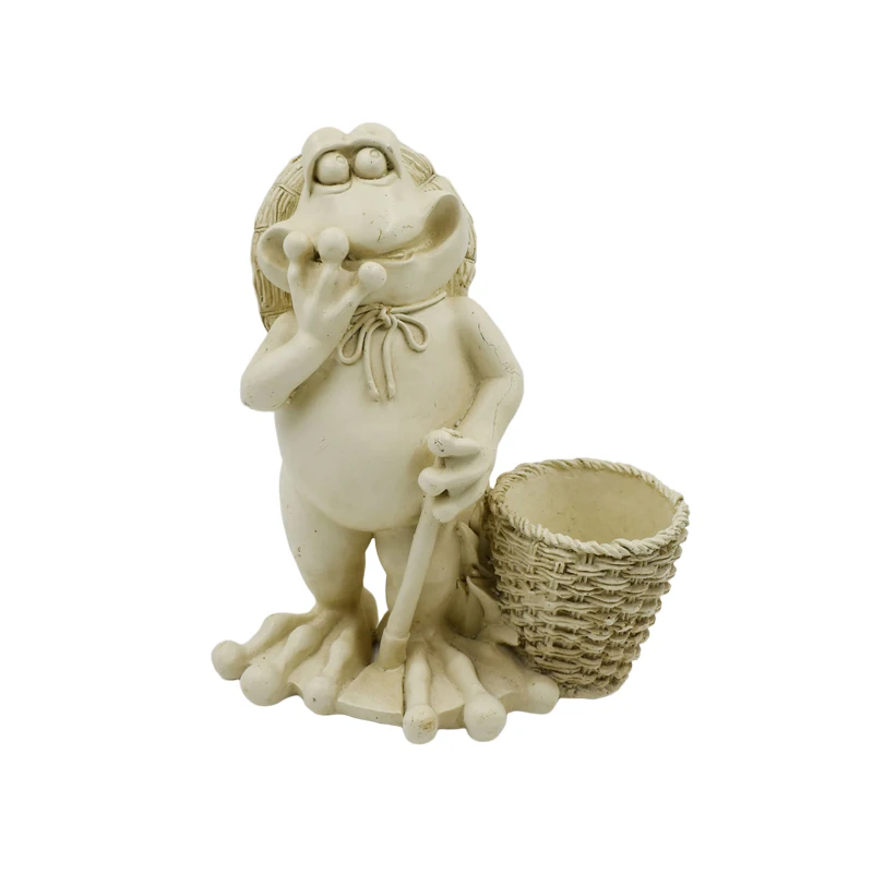 
New Design Frog Plant Holder Garden Ornament Resin Animal Planter Flower Pot Planter 