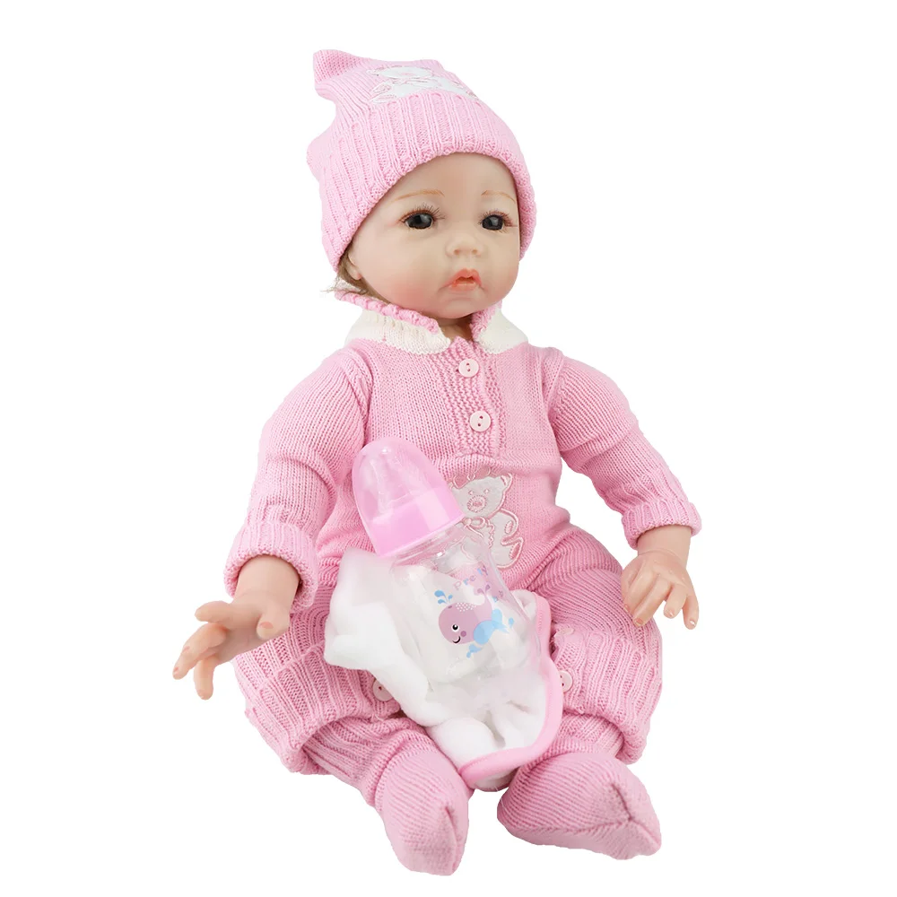 Christmas Gift Reborn Silicone Baby Doll Real Baby Lovely Doll Reborn Baby Dolls For sale