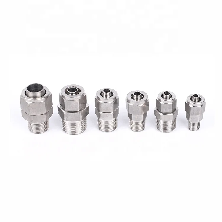 Brass Fog Nozzle Connector Quick Connect Pipe System Compression machine Metric Thread Stainless Pneumatic Fittings