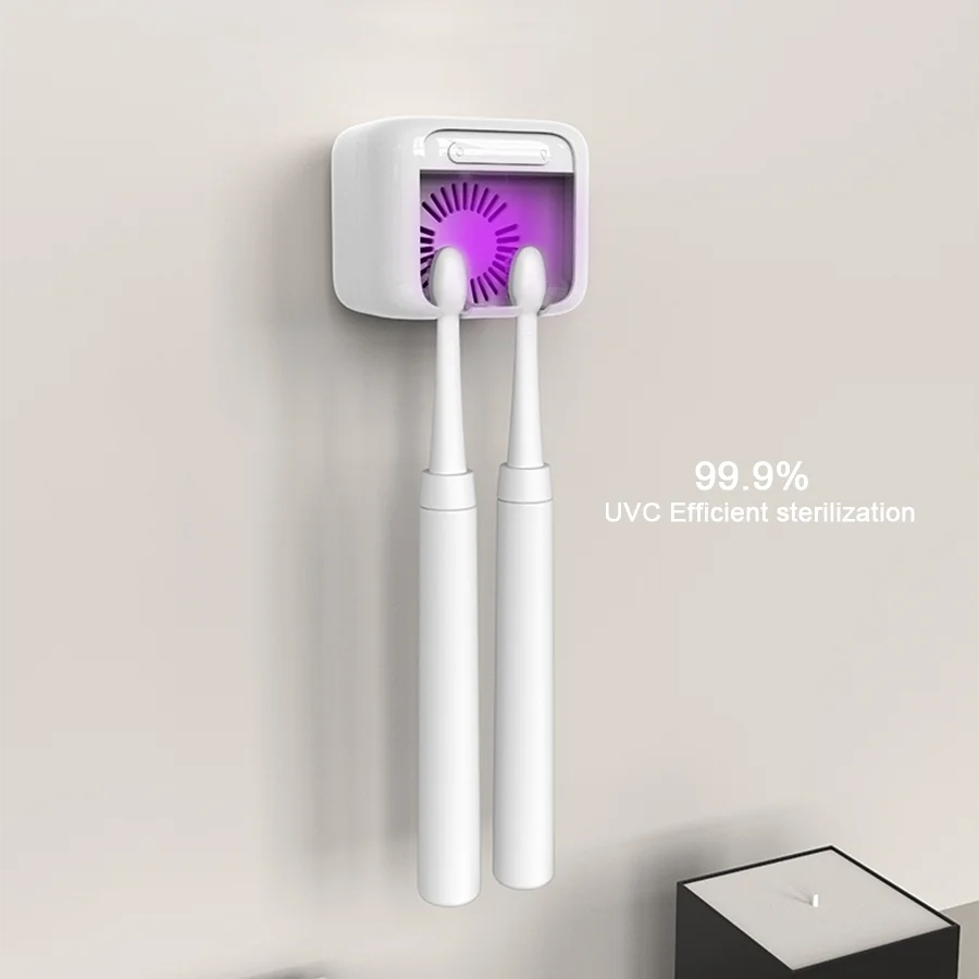 New Arrivals 2024 Best Toothbrush Sterilizer,Mini Portable Rechargeable Travel UVC Toothbrush Sterilizer Box