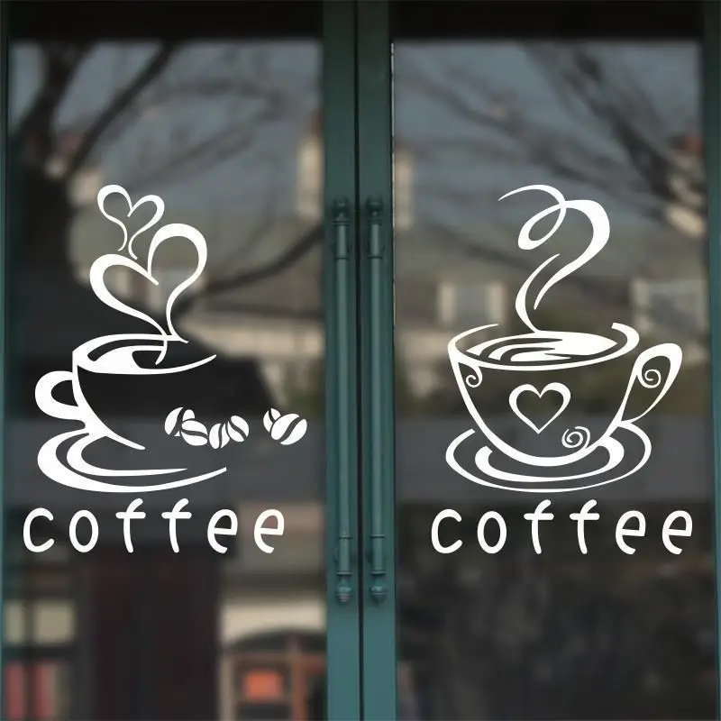 HLY Window Sticker Vinyl Lettering Digital Printing No Glue Static Cling Stickers For Glass Window