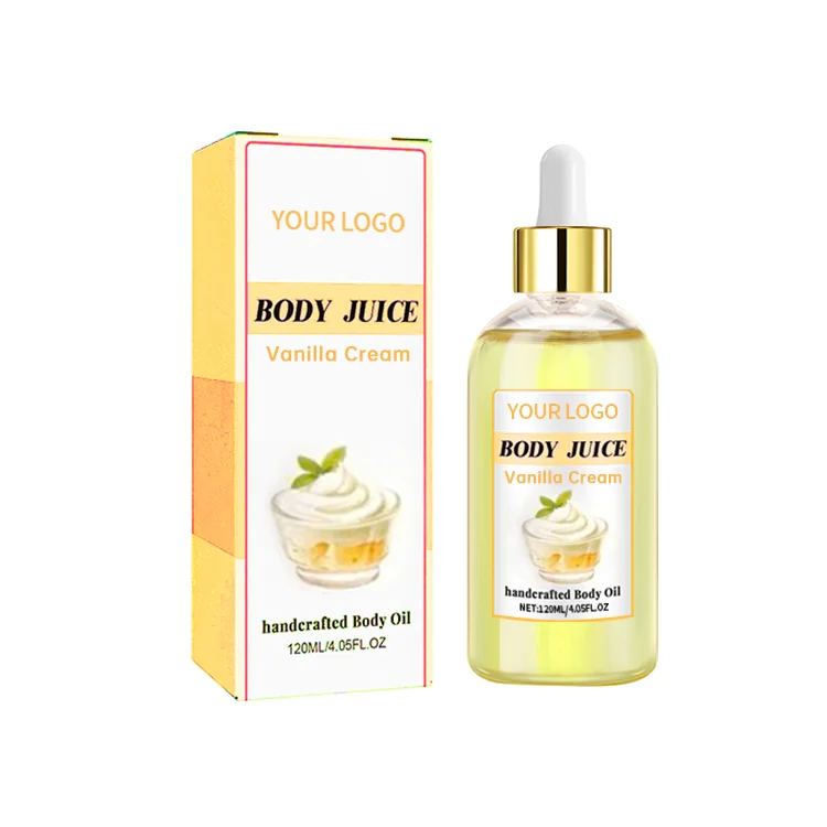 Private label elastic and hydrated skin without leaving a greasy feeling body relax oil massage body juice oil scents body oil