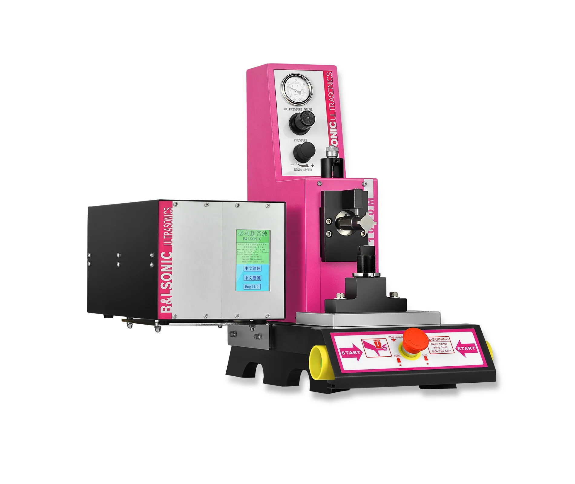 Digital Generator And Controller Ultrasonic Metal Welding Machine Press