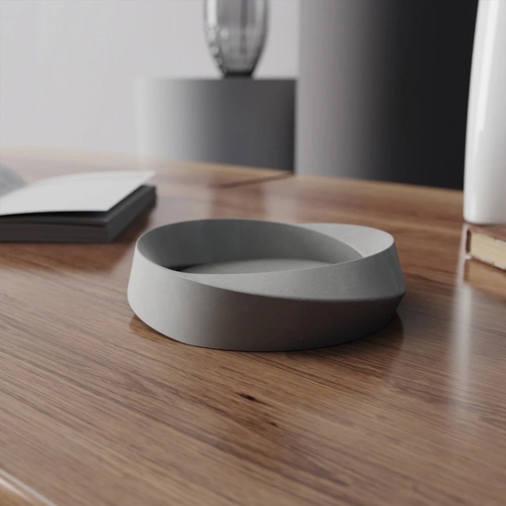 OEM ODM индивидуальный цвет логотип Размер Современная уникальная Минималистичная цементная пепельница индивидуальная пепельница курительная пепельница