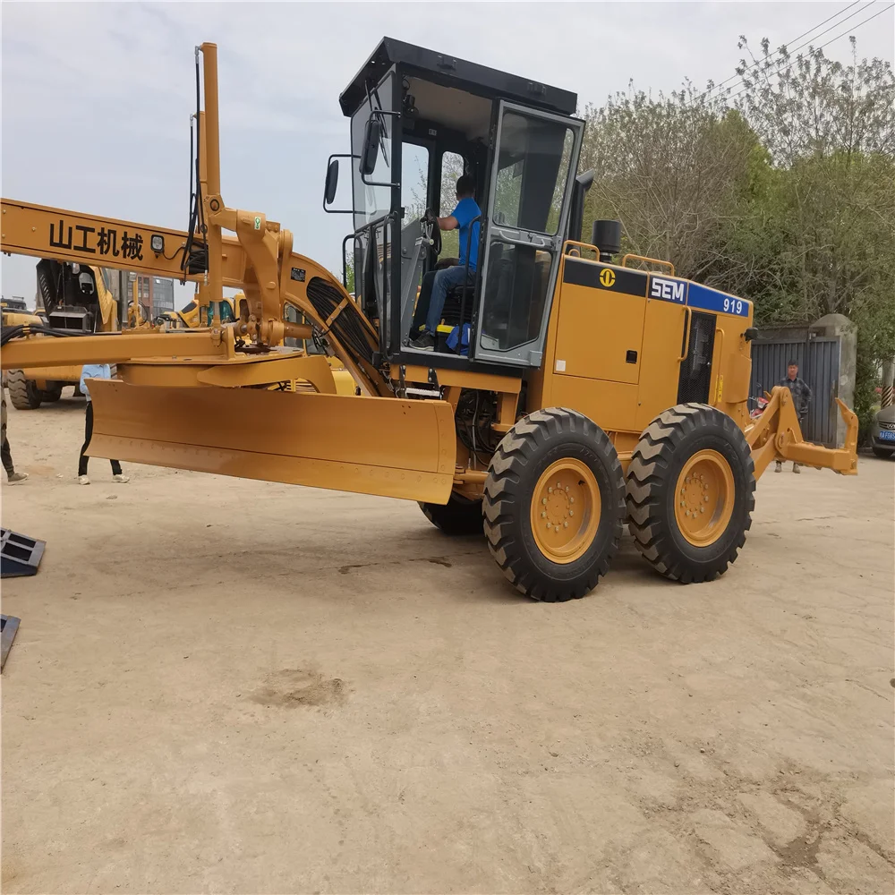 Factory In Stock Road Building Used Motor Grader Machine Sem Grader 919 Road Grader