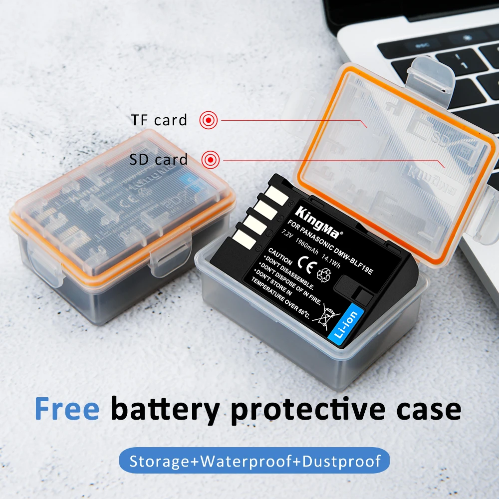 
KingMa Rechargeable camera battery DMW-BLF19E BLF19 for Panasonic GH3 