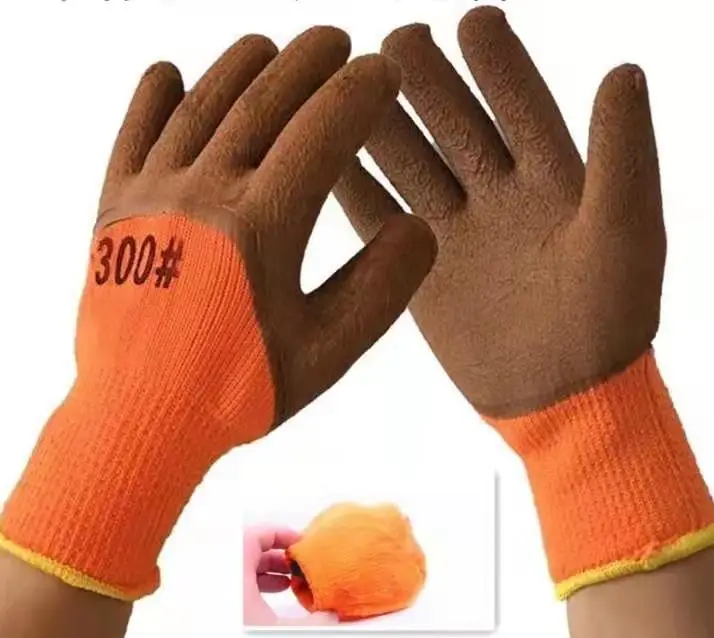 Polyester Shell Latex Palm Coated Safety Gloves
