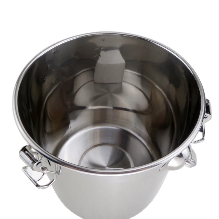 Металлическая портативная герметичная бочка для хранения молока/масла/еды/воды, ведро для хранения на открытом воздухе из нержавеющей стали