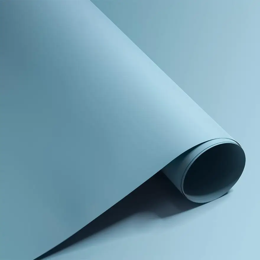 
0.35mm Solid Color Blister Decorative Foil Customized deco film Bright Luster Decor Sheet for Furniture and Steel Door 