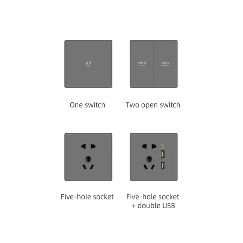 China Supplier eWeLink tuya app Voice Control 1/2/3 Gang Smart Switch Module Home Wifi Smart wall Switch