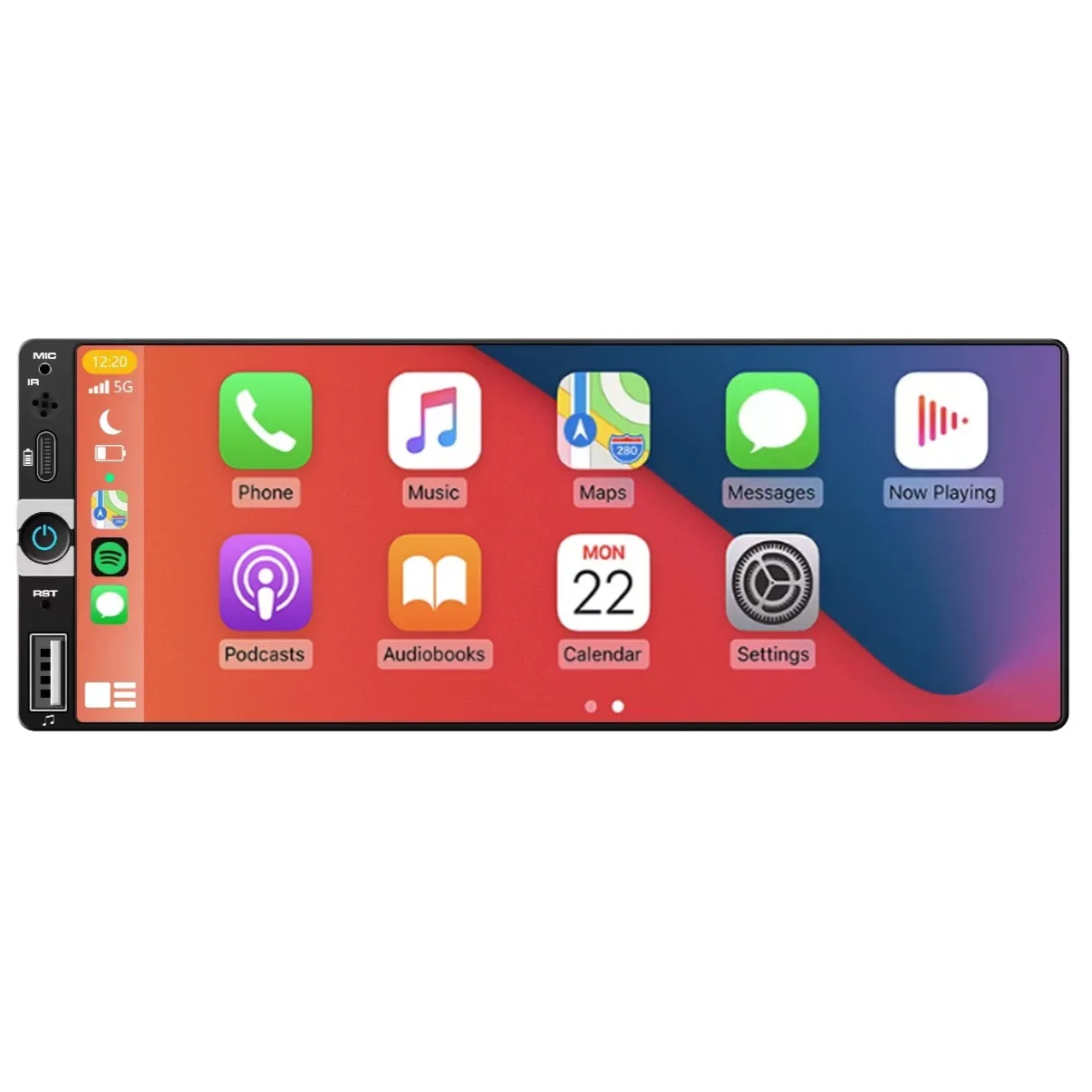 Auto Electronics Portable Wireless Carplay Touch Screen Car Mp5 Player Car Dvd Player Universal Mirror Link Aux Port