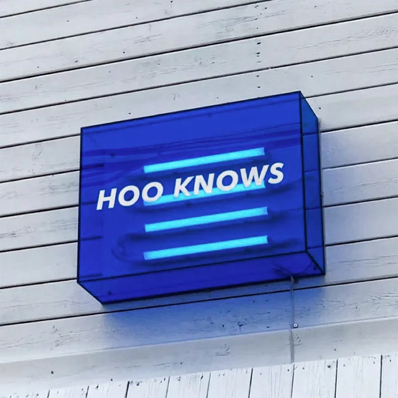 Korea INS neon tube color acrylic luminous advertising led light box