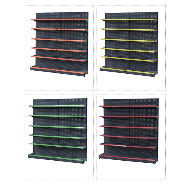 Modern Retail Grocery Store Shop Gondola Shelving System Supermarket Shelf Display Shelving For Sale