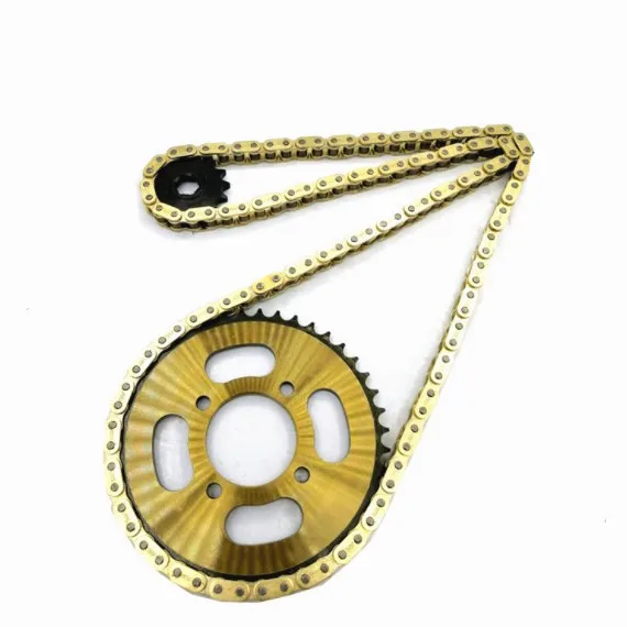 CD70 420 420H 104L 41Z 14Z Motorcycle Transmission Drive Roller Chain and Sprocket Kits