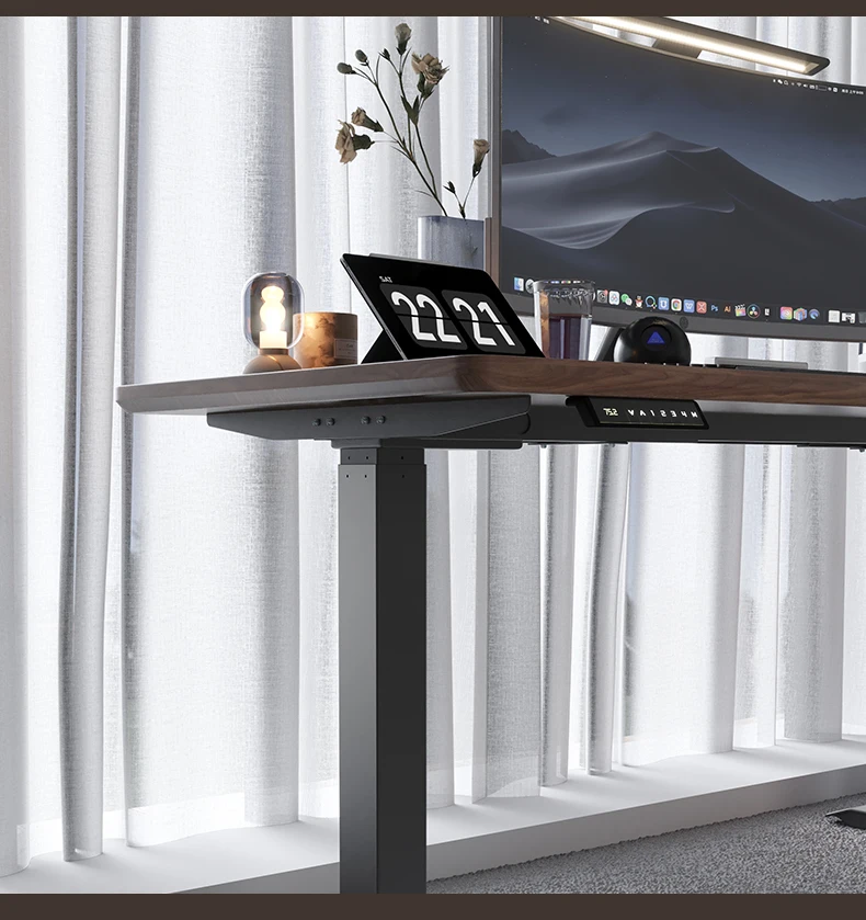 Wholesale Office Motorised Telescoping Height Adjustable Table Electronic Smart Standing Desk