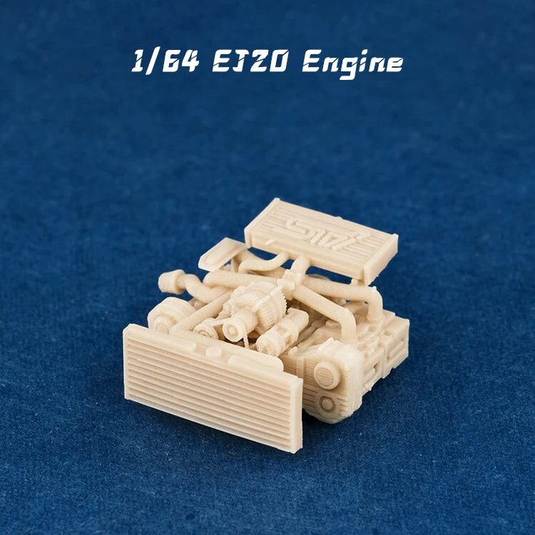 1/64 EJ20 Engine Model Uncolored Resin Garage Scene Repair Tools Decoration Simulation Scene Toy