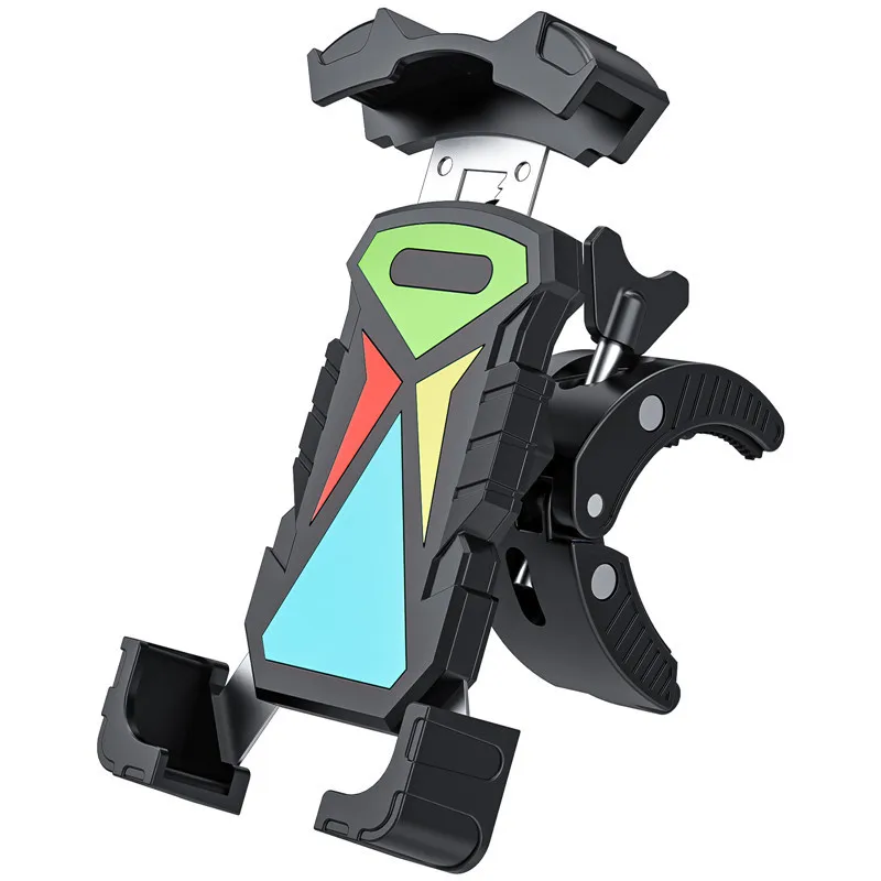 New Arrival Universal Golf Cart Phone Clamp Holder For Bike Motorcycle, Scooter, ATV, Boat, Spin Bike, Bicycle Handlebar Mount