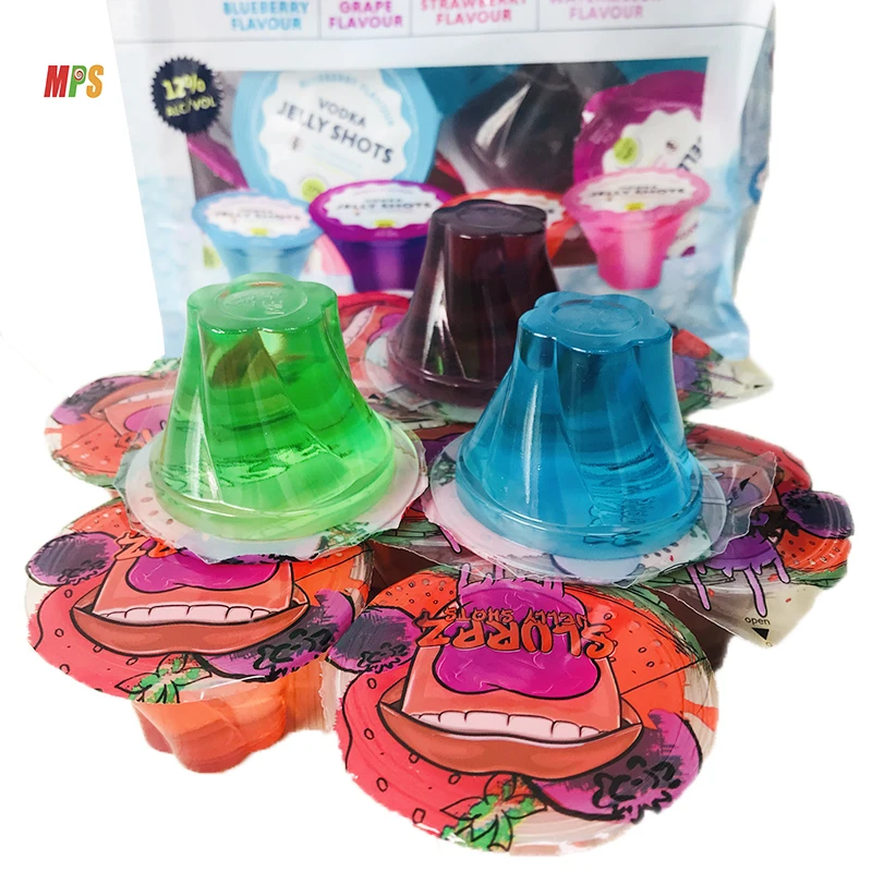 New Product Vodka jelly shots alcohol infused fruit flavour juice jello shot