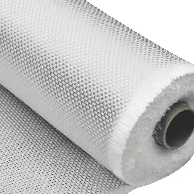 China Factory Thermal Insulation Fireproof E-Glass Fiberglass Woven Roving Cloth/Fabric 200g 300g 600g for Industrial Use
