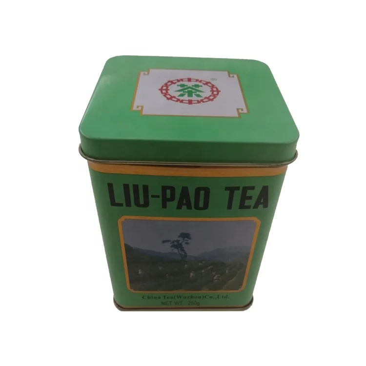 
Factory Supply Metal Aluminum Square Gift Tea Tin Can Tea Tin Box Cans 