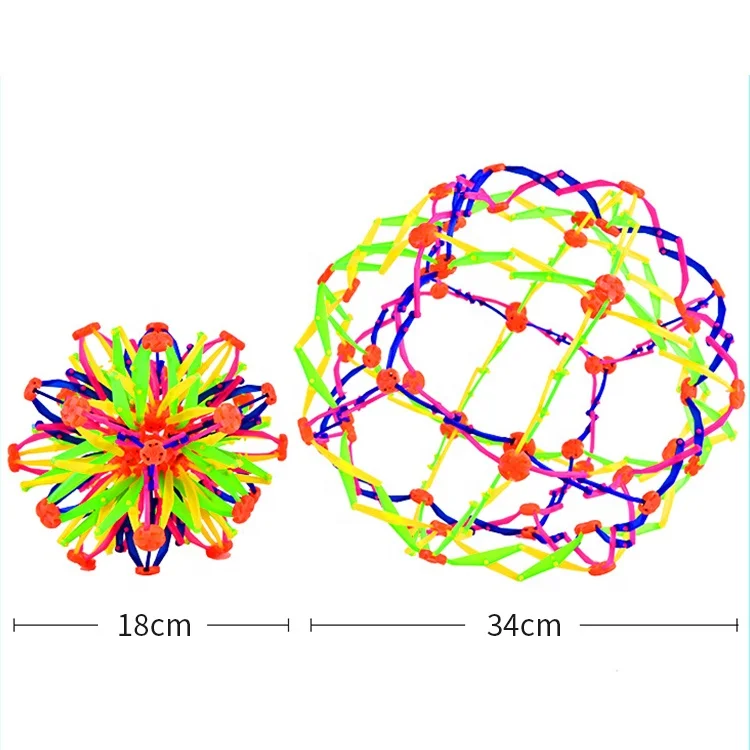 Hot Sale Expanding Ball Toy Sizes Baby Throwing Ball Stretching Shrinking Ball Sphere Toy