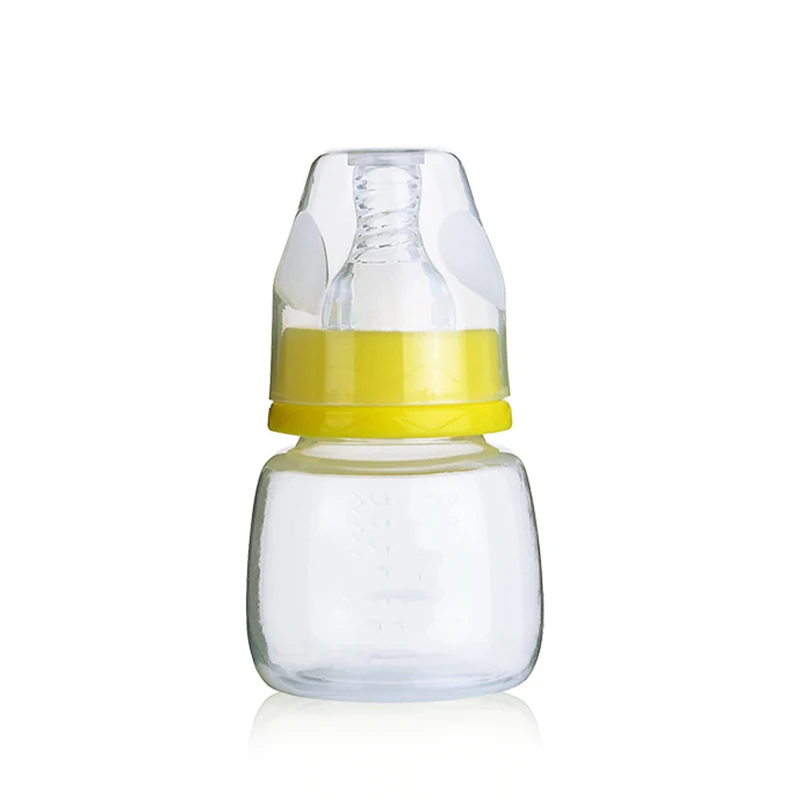 High Quality 2oz BPA Free Cute Plastic Newborn Disposable Baby Feeding Bottle With Silicone Nipple
