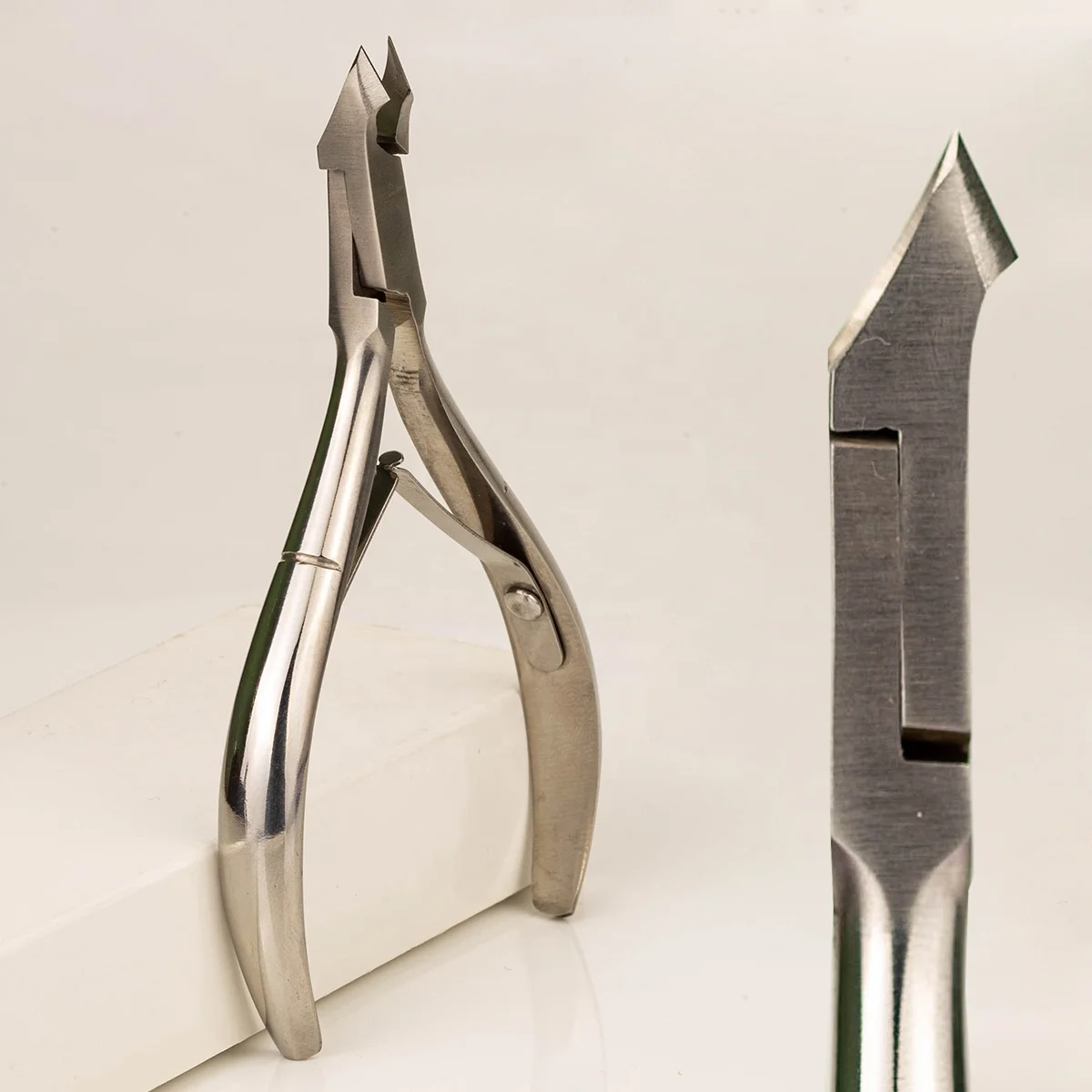 6.5mm Cutting Mouth Silver Jaw 16 Professional Manicure Cutter Clipper Cutticle Tweezers Nail Cuticle Nipper Stainless Steel