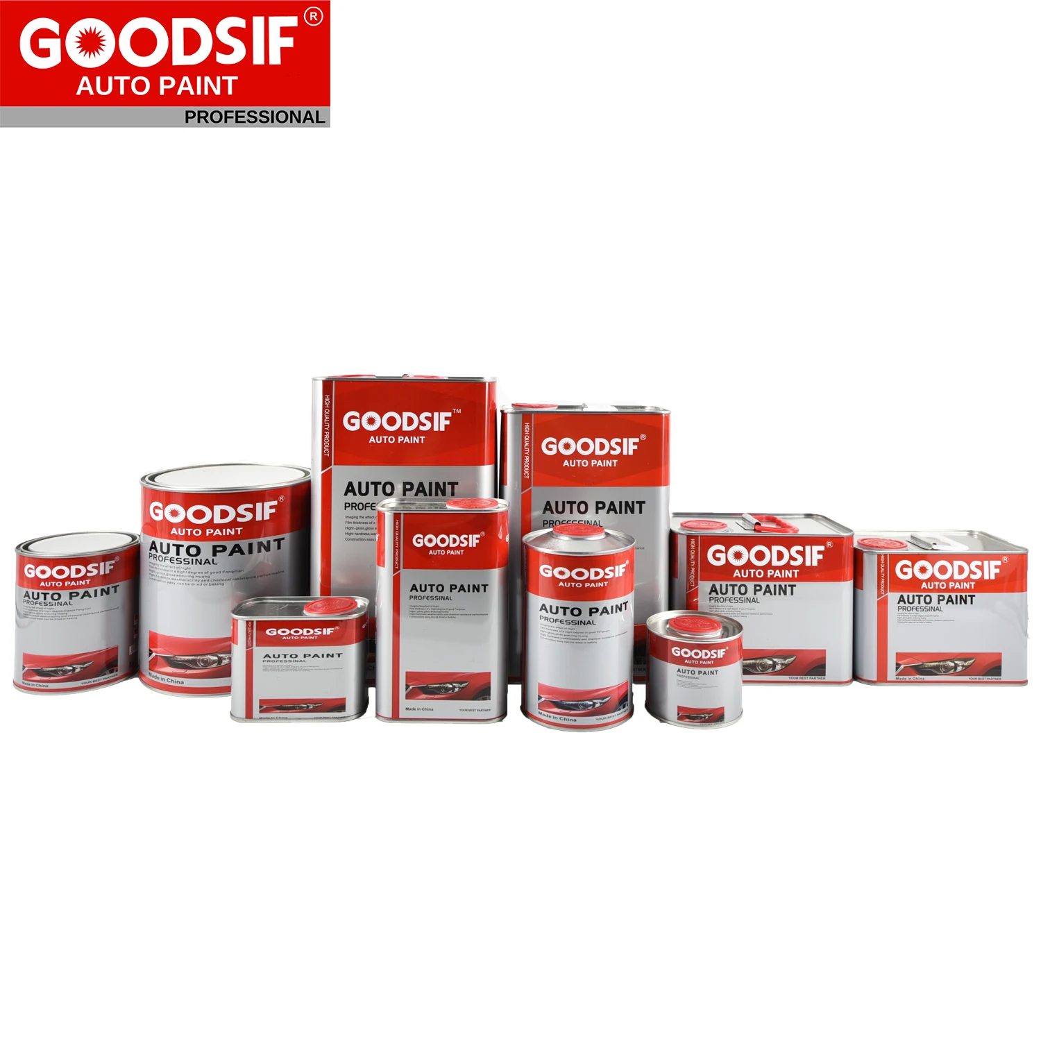 2K Acrylic Transparent Coating HS MS Clear Coat Auto Epoxy Primer GOODSIF Car Paint Varnish Factory