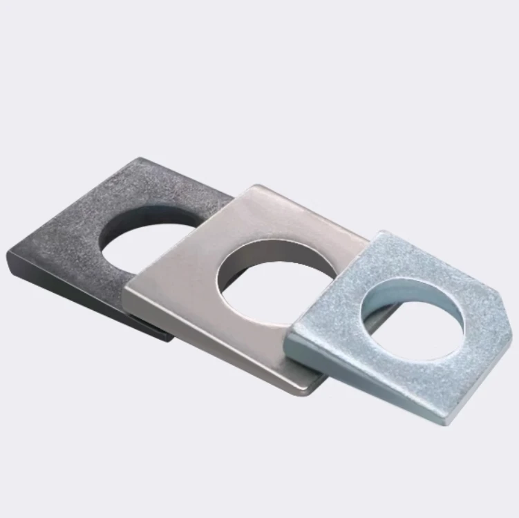 ASTM F436 DIN434 Square Hardened Beveled Washer Square Taper Washer GB853 for Slot Section