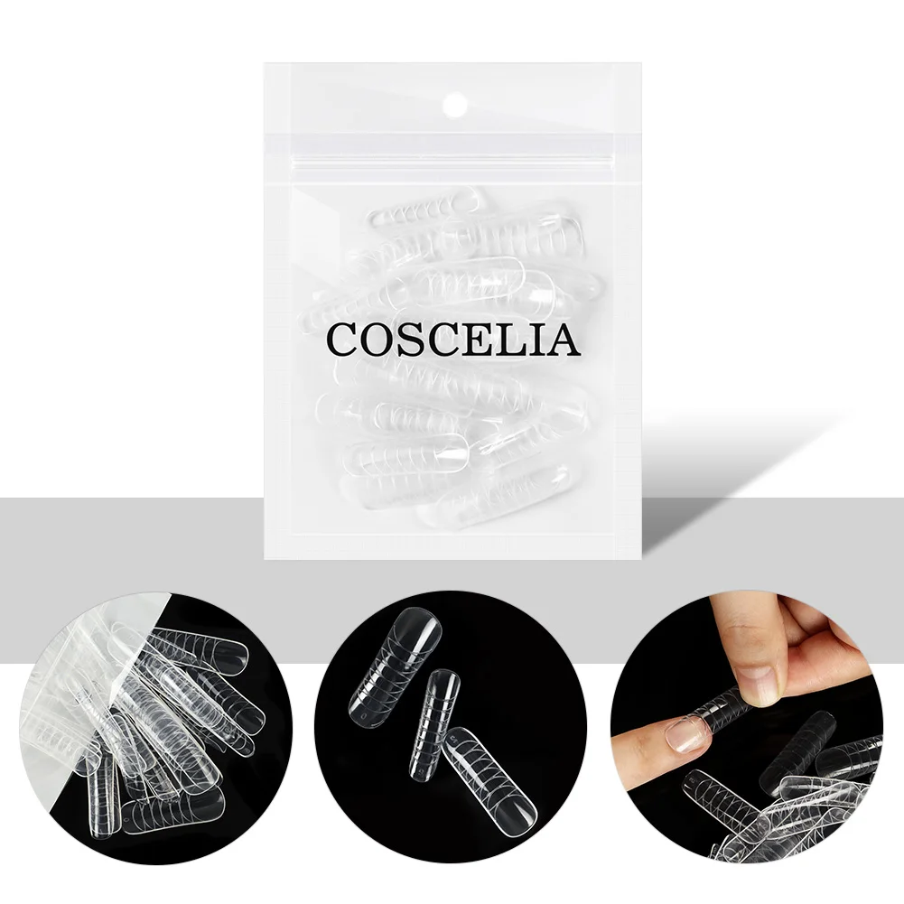 COSCELIA 50 шт./пакет быстрое строительство форма Типсы прозрачные и белые Типсы для того, чтобы выбрать