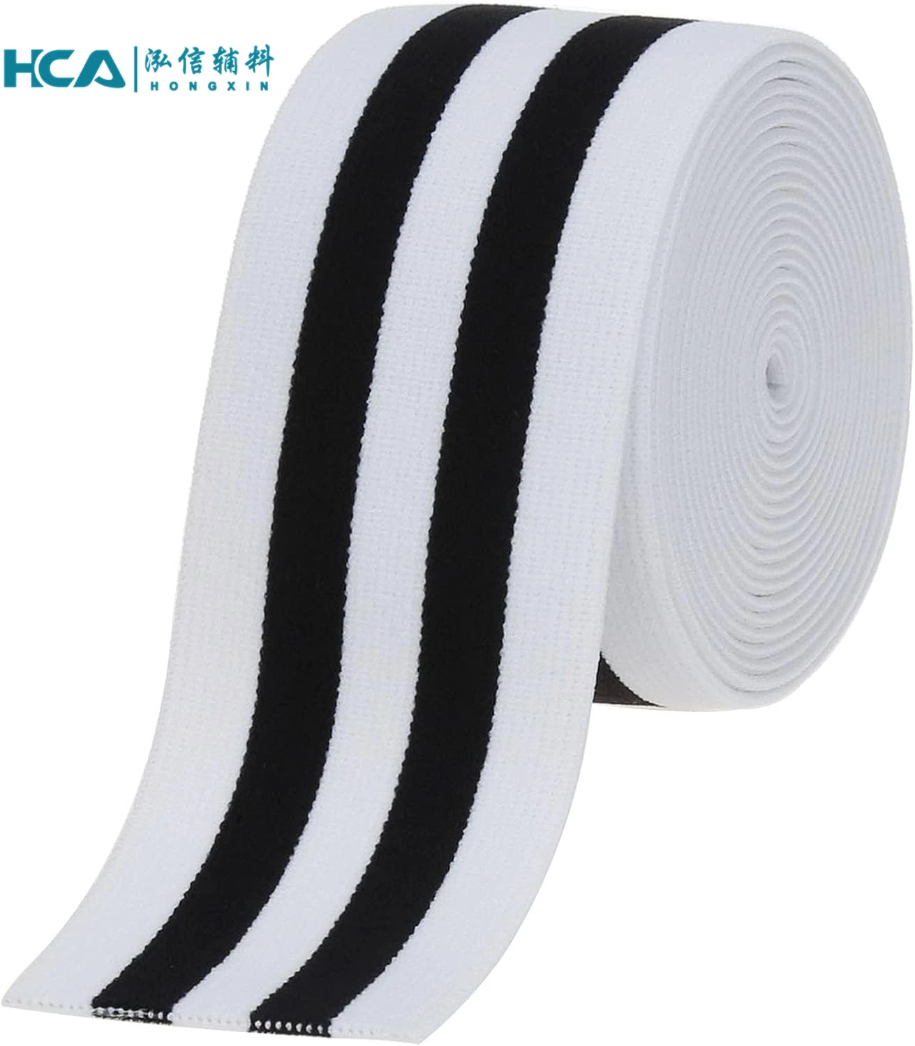 38mm Stock available clothing accessory jacquard flat stretch  elastic waist band for trouser boxer cuffs
