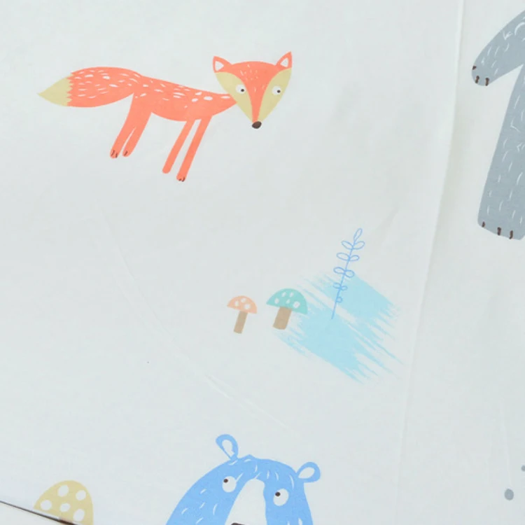 Bed Linen And Bedding Cover Wholesale 100% Cotton Printed Children Bed Design Waterproof Bedspread Wholesale Linen