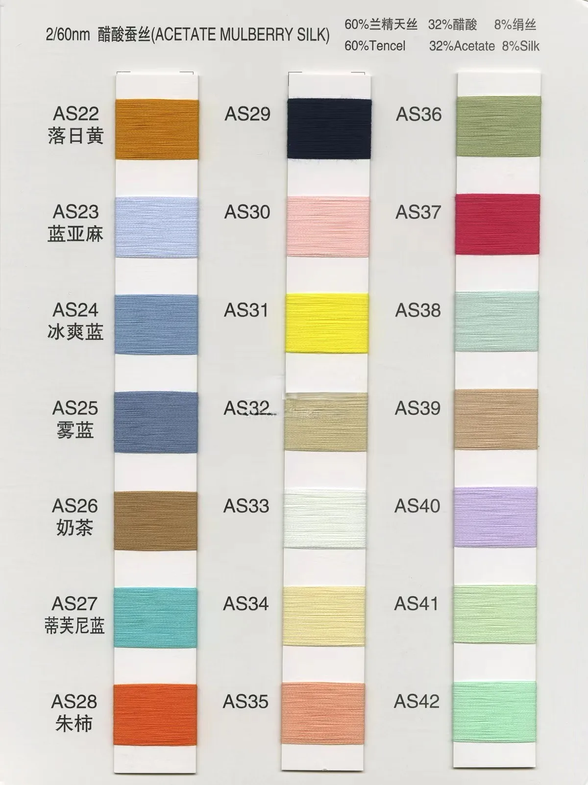 70%Tencel 25%Cotton 5%Silk Manufacturers stock blended yarn 85S/2 spring and summer knitting Tencel Cotton Silk Yarn