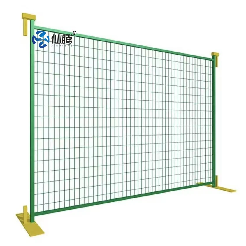 China Manufacturer Direct Sale Hot Dip Galvanized 6ft x 9.5ft Canadian Style Temporary Construction Site Security Fencing Panels