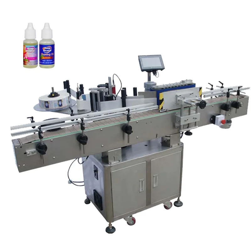 one stop solution large round bottle labeling machine cosmetic feeling sealing and labeling machine bottle de label machine multifunction new design 2022