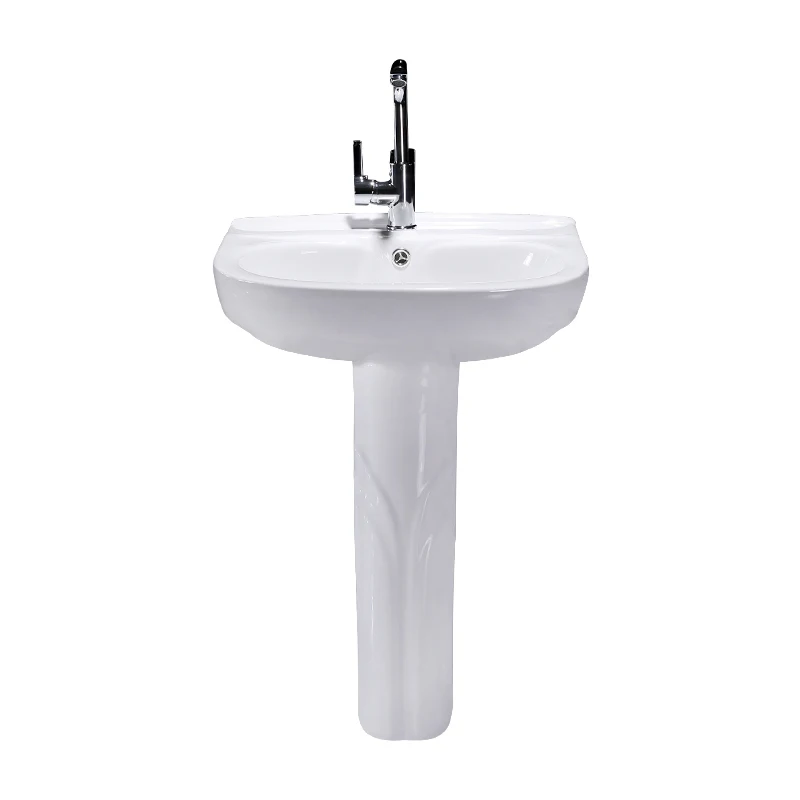 Classical face basin wolnostojaca ceramiczna umywalka two-pieces pedestal basin floor stand bathroom sink
