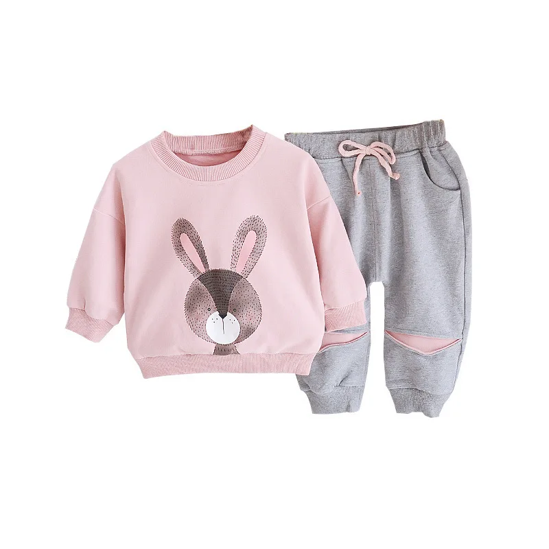 2021 Children Warm Clothing Kids Christmas Set Bedroom Set Snow Clothing 2-piece Sweater Sets For Girls Winter