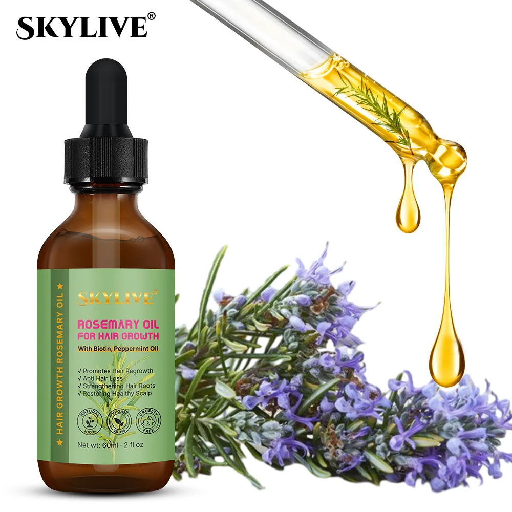 100% Natural Organic Nourishing Promote Rose Mary Oil Serum Private Label Hair Growth Rosemary Mint Essential Oil