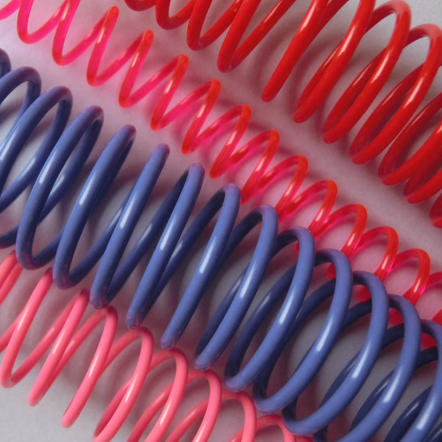 School and Office Binding Supplies Plastic Bobbin Spring Pvc Plastic Coil A4 4 1 48rings or other length Spiral