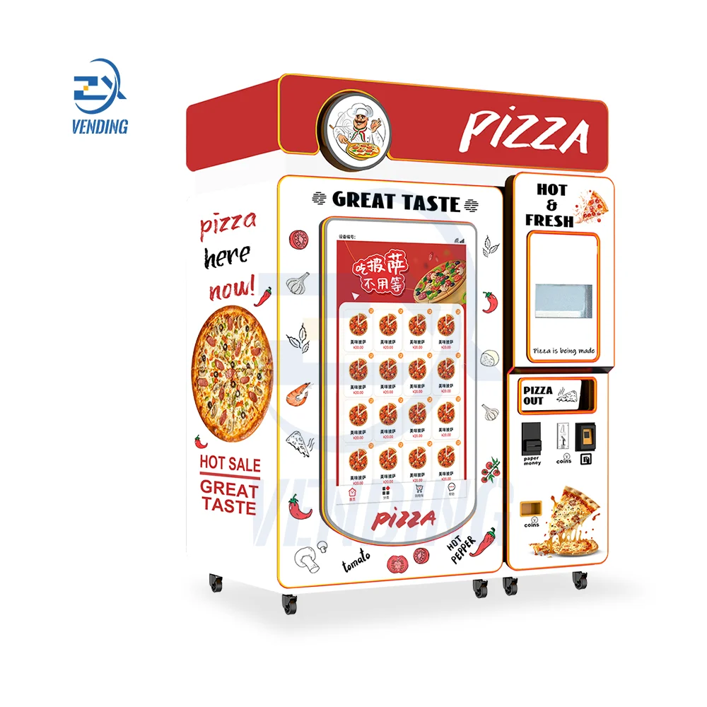 frozen pizza vending machine full automatic 2024 pizza cone maker machine industrial