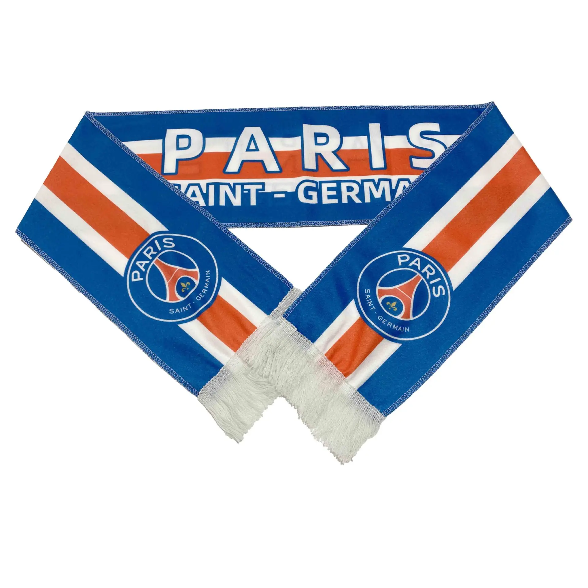 Custom Wholesale Sport Supporter Knitting Acryl Team Jacquard For Fan Soccer Acrylic Winter Football Scarf  Custom bandana