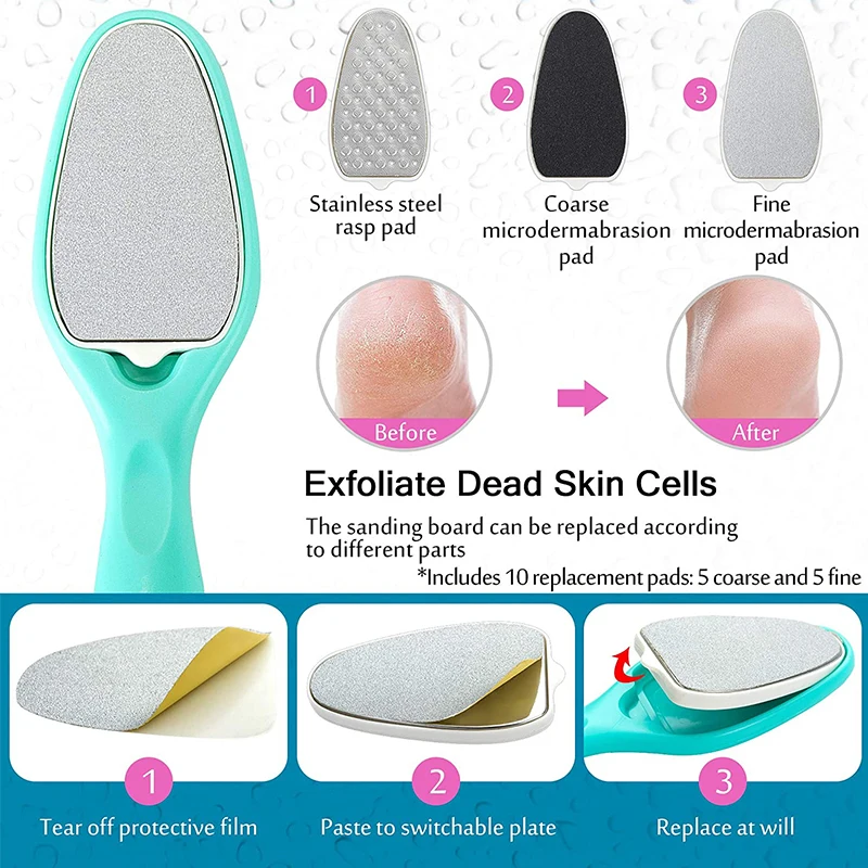 8 Pcs Professional Foot Care Callus Remover Pedicure Foot File Set pedicure scrub foot kit