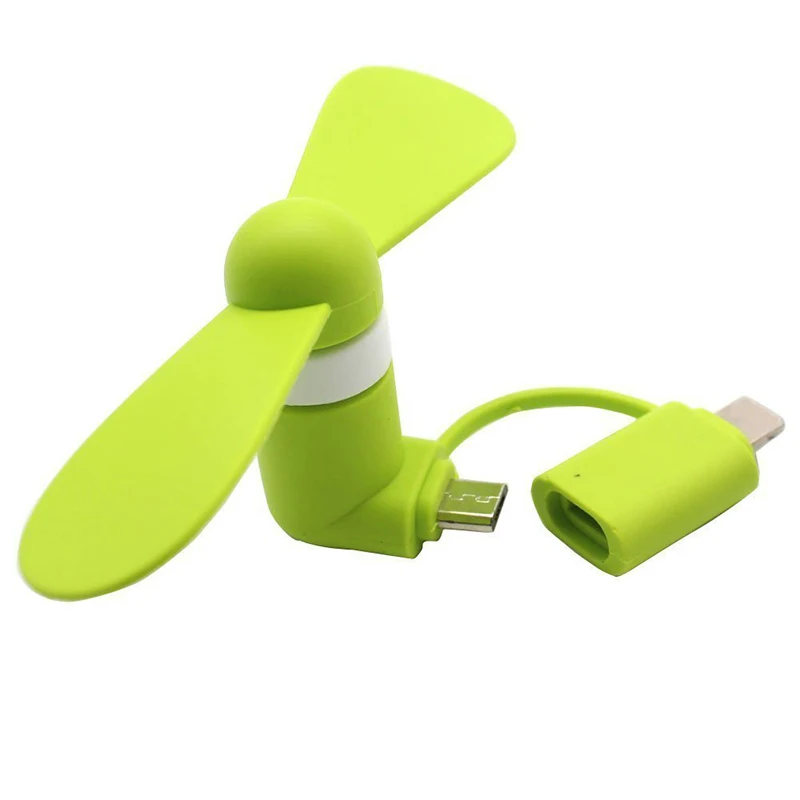 Portable 2 In 1 Mini Soft Phone USB Fan for iphone Android Micro Handheld Cooling Cellphone Fan Mobile Phone Table USB Fans