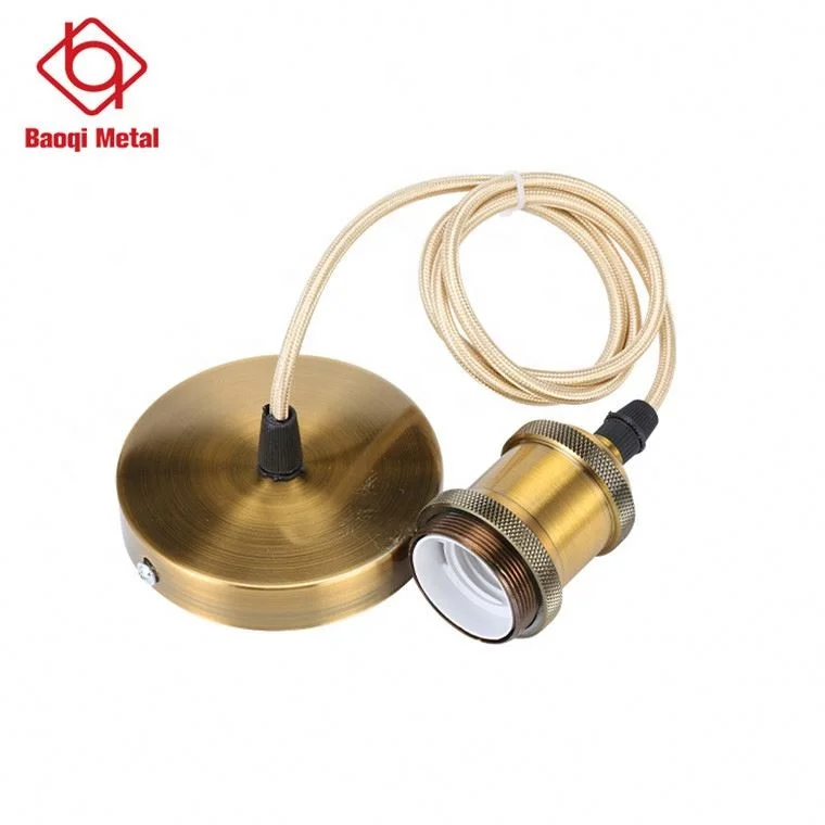 Oem Retro Vintage E27 Pendant Lamp Holder Hanging Ceiling Light Bulb Socket Lamp Holder