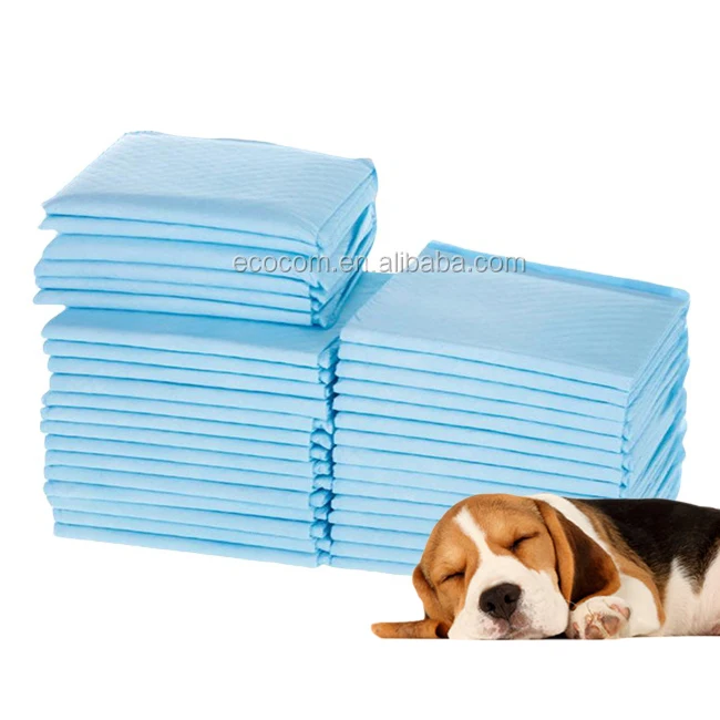 Hot selling disposable multi-specification dog training pet pad breathable light blue portable pads for cat dog