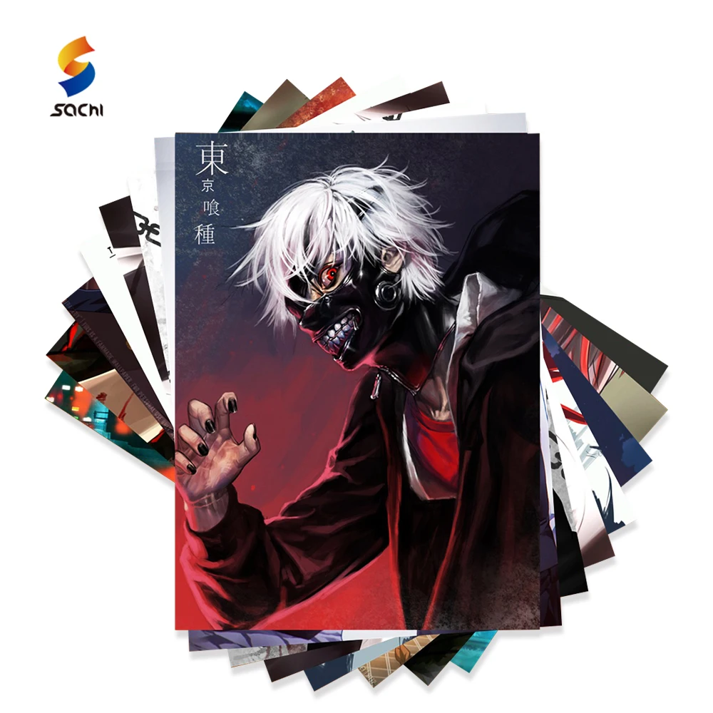 
Customise anime poster japanese scroll painting gaming affich anim waterpoof haning wall naruto art poster 