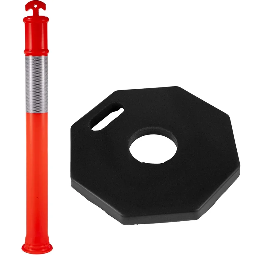 F Safety Bollard, Bollard Post,Perfect for Traffic-Sensitive Area Parking Lots