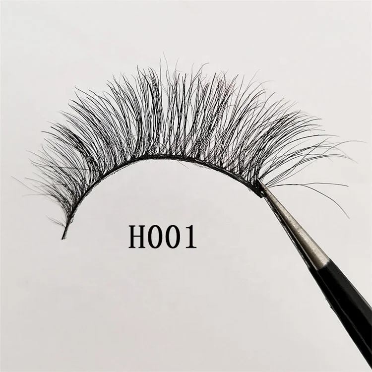 Custom Wholesale Natural Fake Eyelashes Horse Hair Eyelashes Vendor